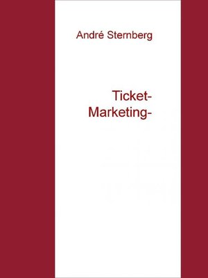 cover image of Ticket Marketing